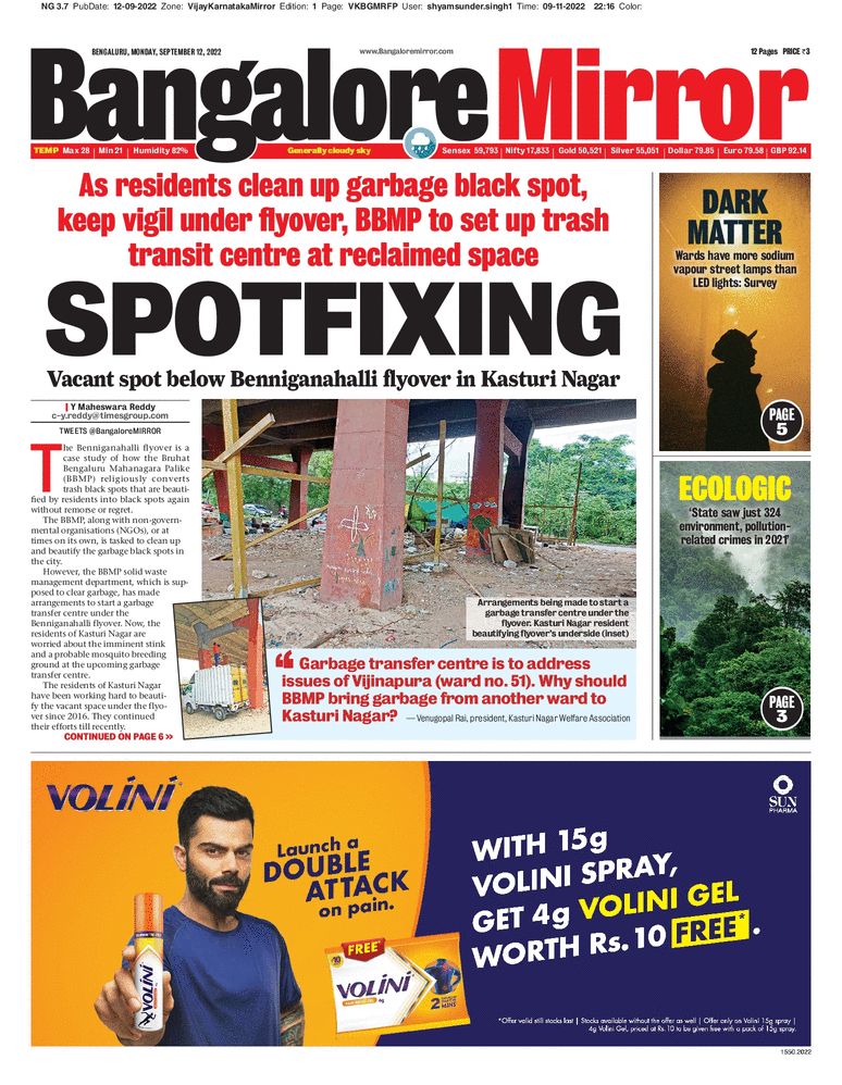 Bangalore Mirror Epaper Latest English News Breaking News English